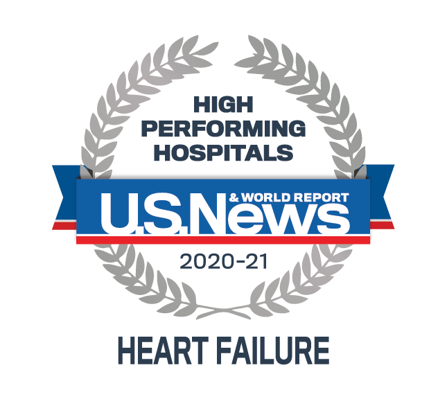 US News 2020 to 2021 Award for Heart Failure